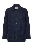 Blust Bella Jacket Tops Overshirts Navy Mads Nørgaard