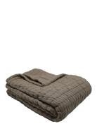 Quilted Plaid Home Textiles Bedtextiles Bedspread Brown C'est Bon