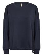 Sc-Banu Tops Sweatshirts & Hoodies Sweatshirts Navy Soyaconcept