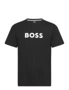 T-Shirt Rn Tops T-Kortærmet Skjorte Black BOSS