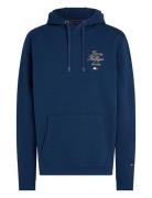 Script Hilfiger Stack Hoody Tops Sweatshirts & Hoodies Hoodies Navy To...