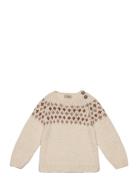 Sweater Alpaca Wool Knit Tops Knitwear Pullovers Beige Huttelihut