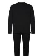 L/S Jogger Set Pyjamas Nattøj Black Calvin Klein