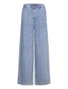 Twill Denim Long Palazzo Bottoms Jeans Wide Blue Tommy Jeans