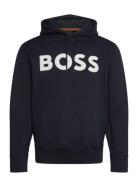 Webasic_Hood Tops Sweatshirts & Hoodies Hoodies Black BOSS