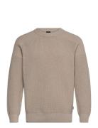 Alamaka Tops Knitwear Round Necks Beige BOSS