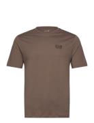 T-Shirt Tops T-Kortærmet Skjorte Brown EA7