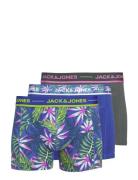 Jacpink Leaves Trunks 3 Pack Sn Boxershorts Blue Jack & J S