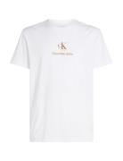 Shadow Logo Tee Tops T-Kortærmet Skjorte White Calvin Klein Jeans