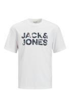 Jjebryan Corp Logo Tee Ss O-Neck Noos Tops T-Kortærmet Skjorte White J...