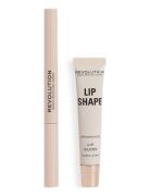 Revolution Lip Shape Kit Brown Nude Lip Liner Makeup Brown Revolution ...