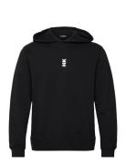 Regular Fit Hoodie Tops Sweatshirts & Hoodies Hoodies Black HAN Kjøben...