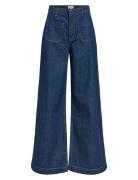 Objsava Boletta Hw Wide Jeans 137 Bottoms Jeans Wide Navy Object