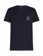 Hilfiger Stack Tee Tops T-Kortærmet Skjorte Tommy Hilfiger