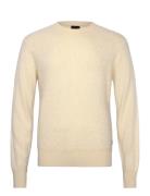 C-Escrito Tops Knitwear Round Necks Cream BOSS