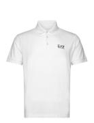 Polo Shirt Tops Polos Short-sleeved White EA7