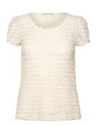 Emile Top Designers Blouses Short-sleeved Cream Ida Sjöstedt