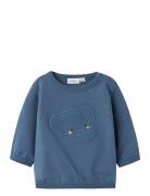 Nbmbidus Ls Sweat Unb Tops Sweatshirts & Hoodies Sweatshirts Blue Name...