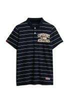 Vintage Athletic Jersey Polo Tops Polos Short-sleeved Navy Superdry