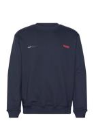 Wbcane 8410 Crew Designers Sweatshirts & Hoodies Sweatshirts Navy Wood...