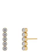 Twiggy Studs Cz Accessories Jewellery Earrings Studs Gold Edblad