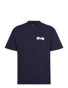 Statement T-Shirt Tops T-Kortærmet Skjorte Navy Makia