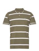 Pique Polo Tops Polos Short-sleeved Khaki Green Lee Jeans