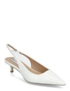 Kari Slingback Shoes Sling Backs Heeled Slingbacks White Steve Madden