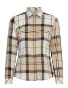 Barbour Bredon Check Shirt Tops Shirts Long-sleeved Beige Barbour