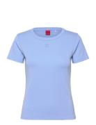 Deloris Tops T-shirts & Tops Short-sleeved Blue HUGO