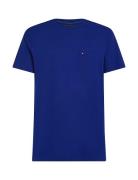 Essential Solid Pocket Tee Tops T-Kortærmet Skjorte Blue Tommy Hilfige...