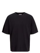 Jjeemil Knit Tee Ss Ln Tops T-Kortærmet Skjorte Black Jack & J S