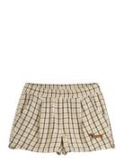 Gingham Yd Woven Shorts Bottoms Shorts Beige Mini Rodini