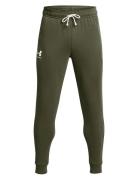 Ua Rival Terry Jogger Sport Sweatpants Khaki Green Under Armour