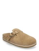 Turbach Suede Clog Sandal Shoes Mules & Clogs Beige Polo Ralph Lauren