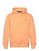 Reg Shield Hoodie Tops Sweatshirts & Hoodies Hoodies Orange GANT