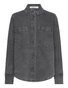 Srwilla Shirt Tops Shirts Denim Shirts Grey Soft Rebels