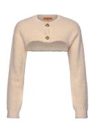 2326 Fluffy Knit, Long Sleeve Bolero Sweater Tops Knitwear Cardigans C...