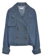 Nmarizona Short Trenchcoat Jakke Denimjakke Blue NOISY MAY