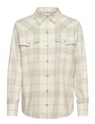 Regular Western Shirt Tops Shirts Denim Shirts Cream Lee Jeans