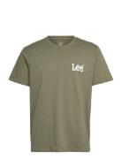 Medium Wobbly Lee Tee Tops T-Kortærmet Skjorte Khaki Green Lee Jeans