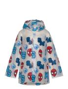 Jacket Outerwear Rainwear Jackets Blue Spider-man