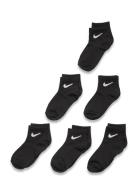 Nhn Nike Colorful Pack Quarter Sport Socks & Tights Socks Black Nike