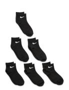 Nhn Nike Colorful Pack Quarter Sport Socks & Tights Socks Black Nike