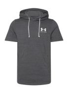 Ua Rival Terry Lc Ss Hd Tops Sweatshirts & Hoodies Hoodies Grey Under ...