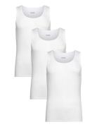 Tanktop3P Ribclassic Tops T-shirts Sleeveless White BOSS