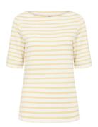 Sc-Kaiza Tops T-shirts & Tops Short-sleeved Yellow Soyaconcept