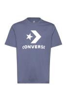 Star Chevron Tee Black Sport T-Kortærmet Skjorte Blue Converse