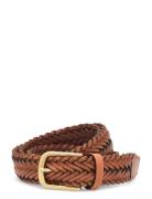 Vico Accessories Belts Braided Belt Brown Saddler