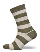 Signe Socks Lingerie Socks Regular Socks Khaki Green Mp Denmark